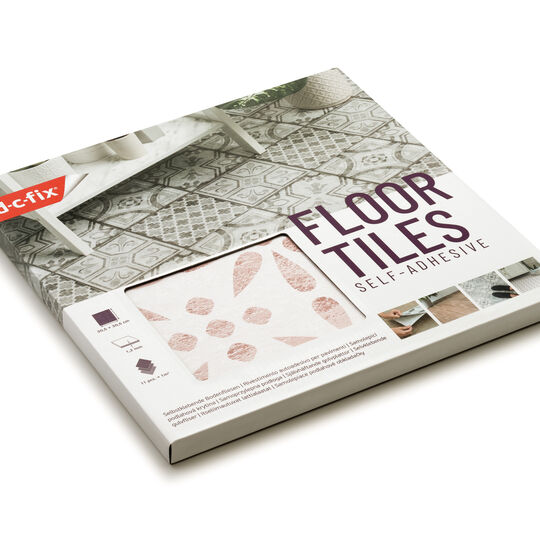 selbstklebende Bodenfliesen Vintage Flowers (11er Set) image number null